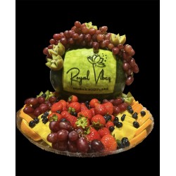 Logo Large watermelon carving with Medium fruit platter