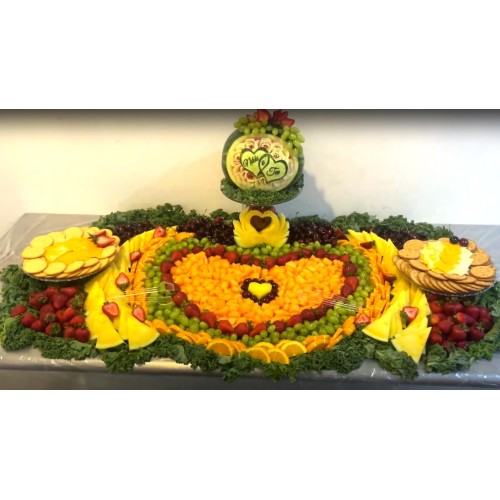 Heart Fruit table display